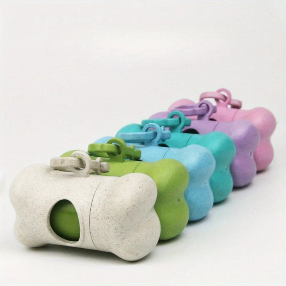Dailypets Bone Poop Bag Dispenser – Clip-On Holder for Dog Walks