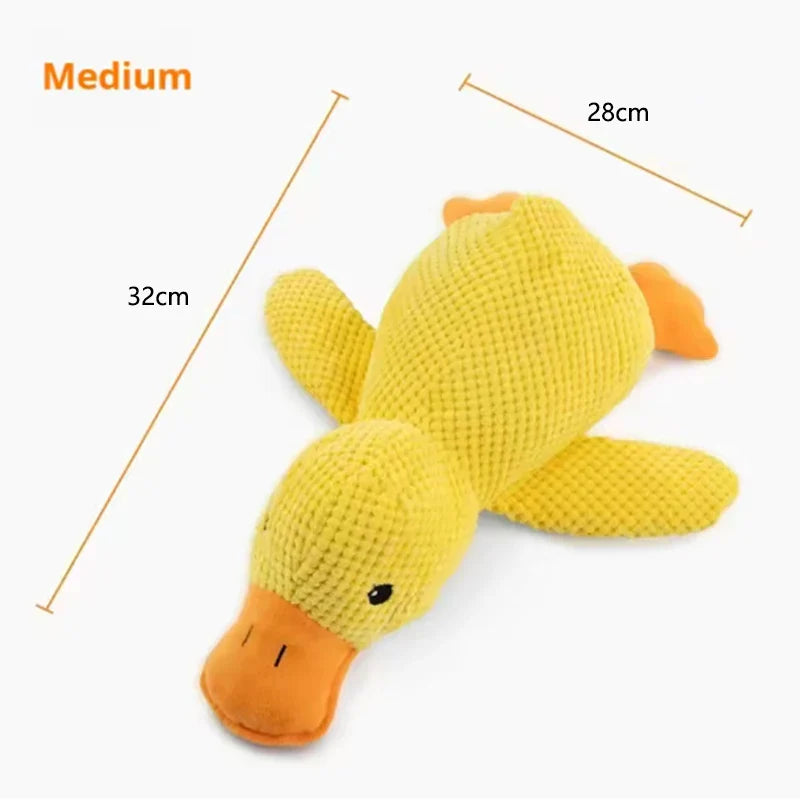Dailypets Plush Squeaky Dog Toy Cute Duck Toy for Daily Play