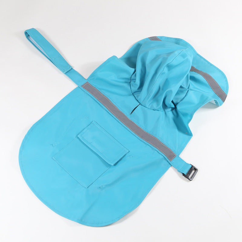Dailypets Dog Walking Raincoat, Reflective Jacket with Easy Velcro Fit