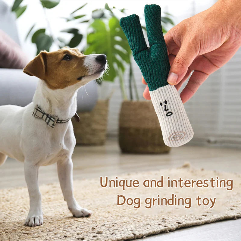 Dailypets Plush Squeaky Dog Toy Vegetable Shape Chew Toy