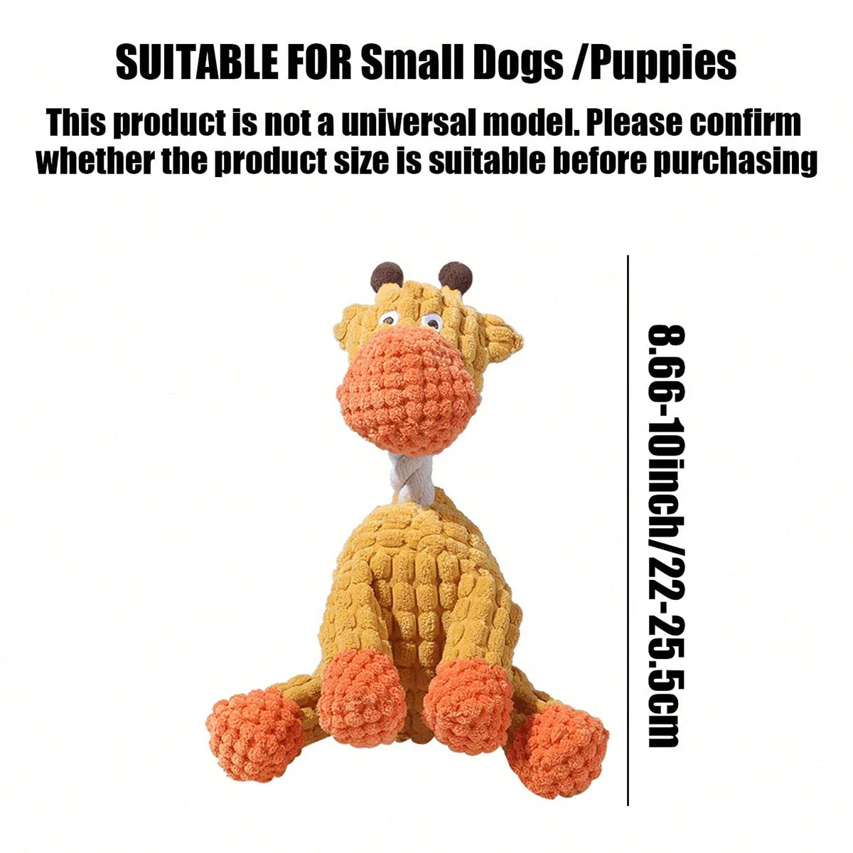 Dailypets Plush Squeaky Dog Toy Soft Plush Animal Toy
