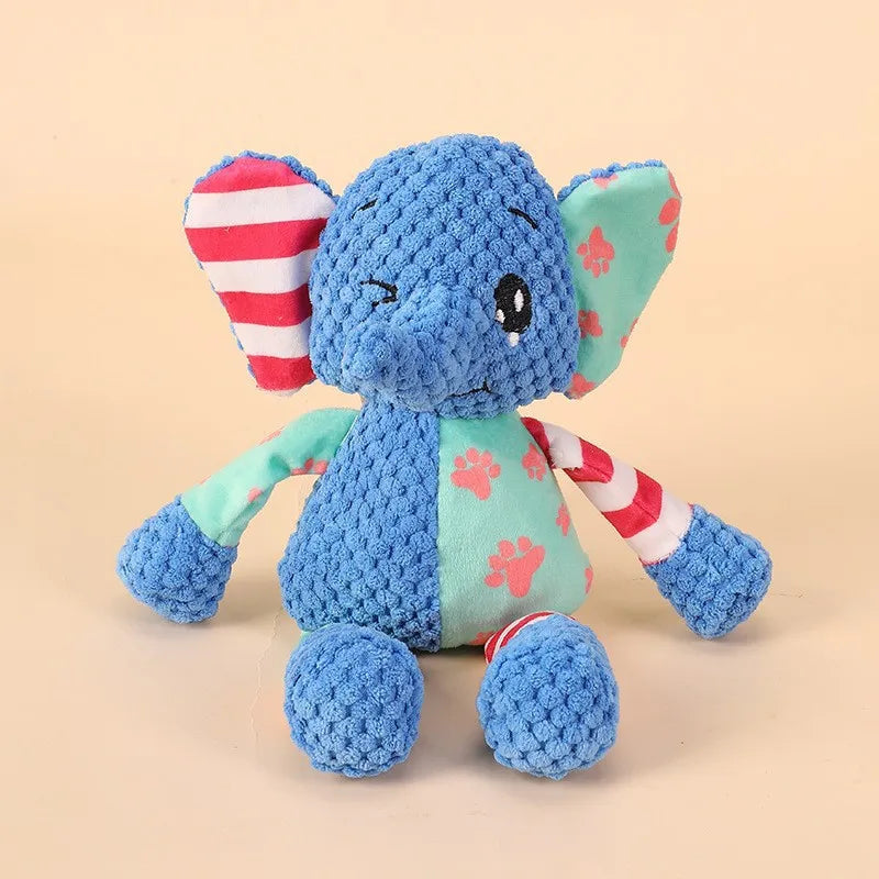 Dailypets Plush Squeaky Dog Toy Soft Animal Tug Toy