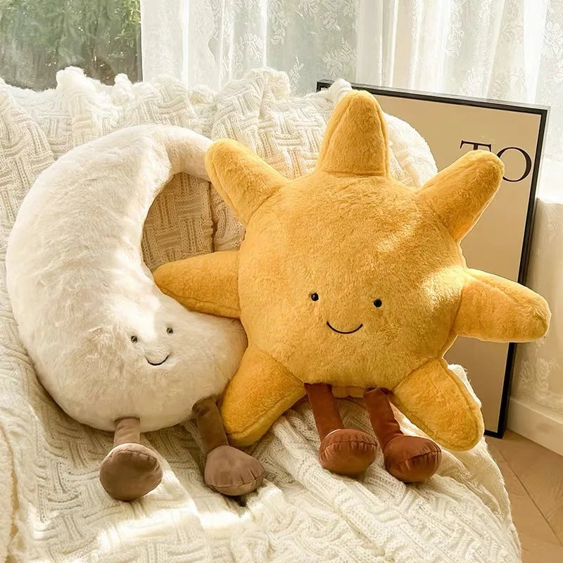 Dailypets Plush Cushion Sun and Moon Huggable Plush Pillow