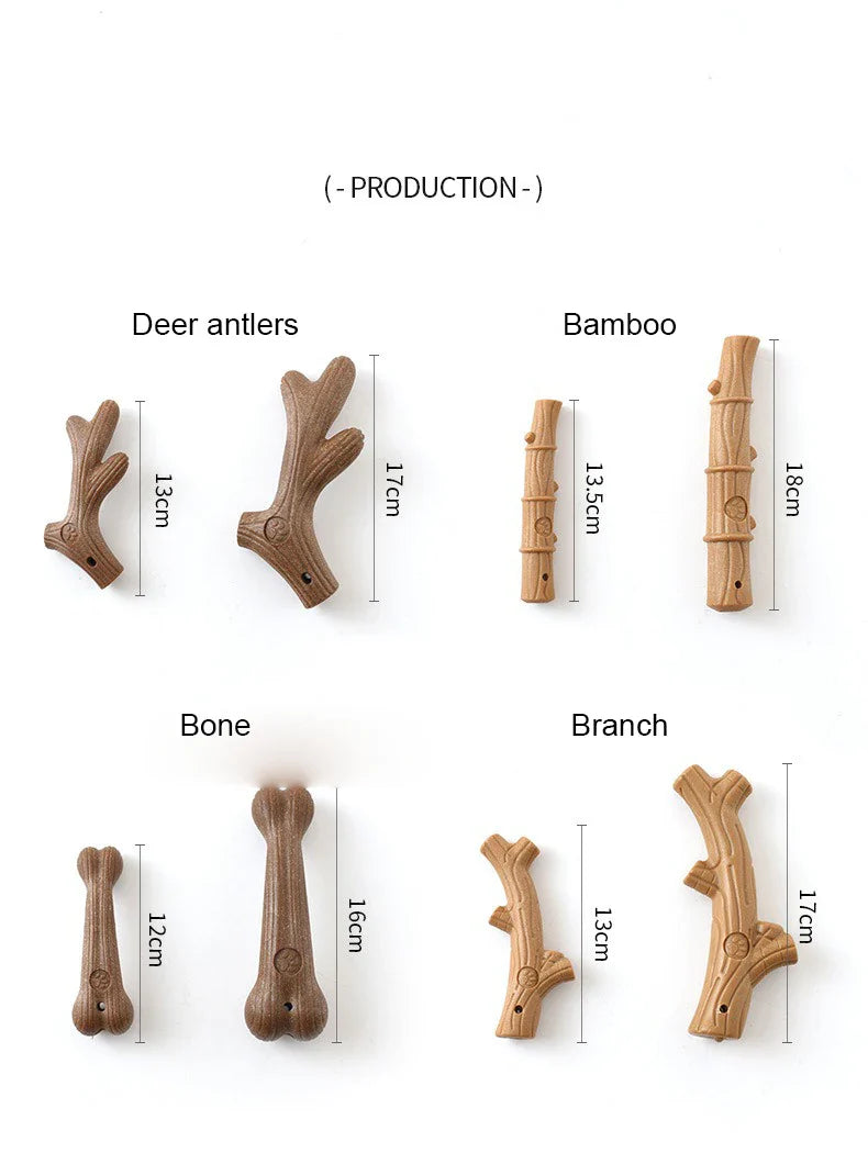 Dailypets Woodland Chew Stick Dog Toy – Assorted Branch & Bone Designs