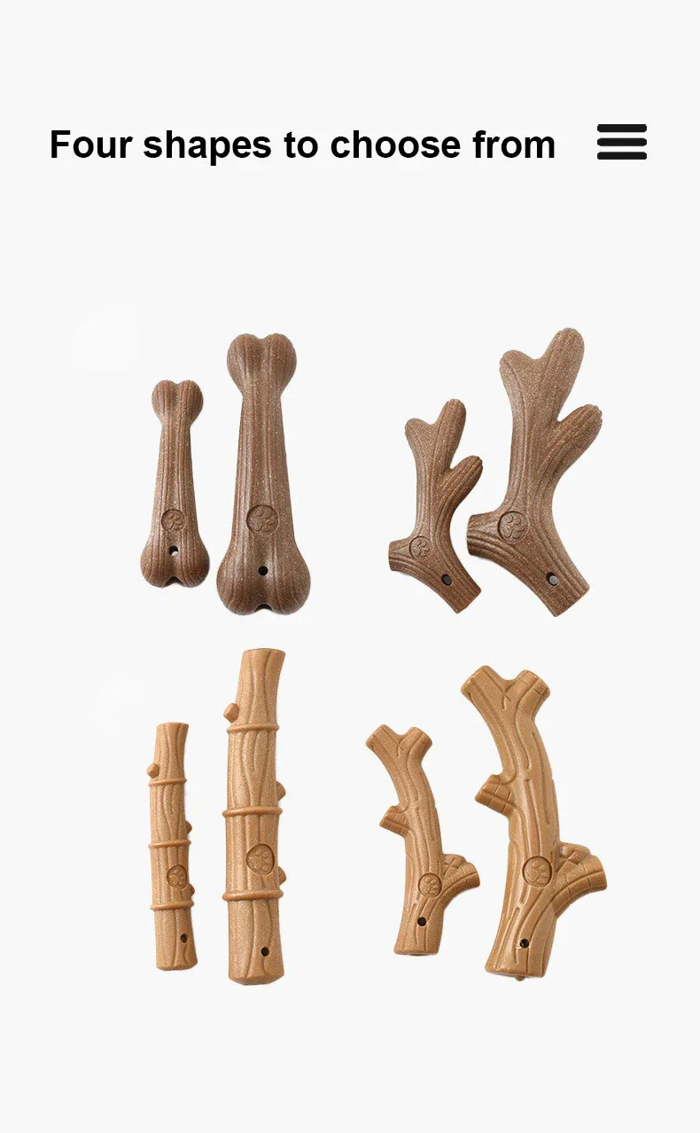 Dailypets Woodland Chew Stick Dog Toy – Assorted Branch & Bone Designs