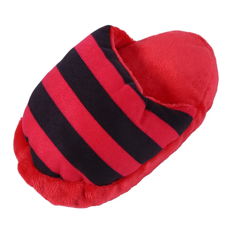 Dailypets Plush Squeaky Dog Toy Cute Slipper Fetch Toy