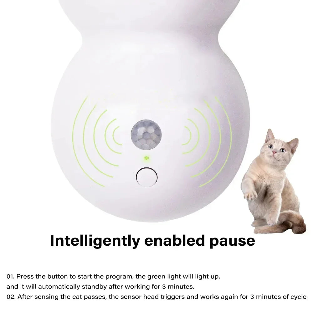 Dailypets Interactive Feather Teaser for Cats with Intelligent Motion Sensor & Auto Swing