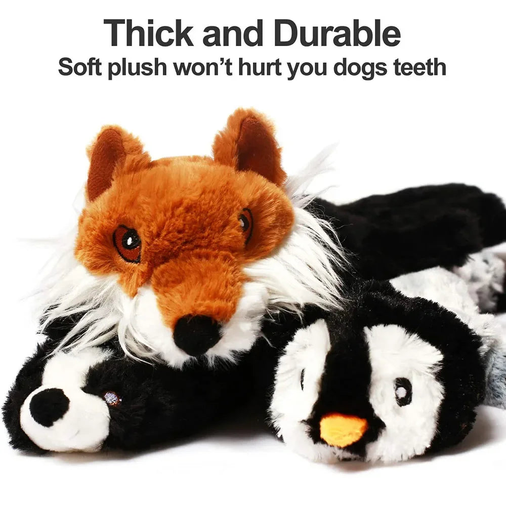 Dailypets Long Plush Squeaky Dog Toy