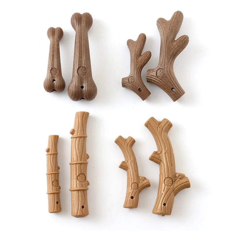 Dailypets Woodland Chew Stick Dog Toy – Assorted Branch & Bone Designs
