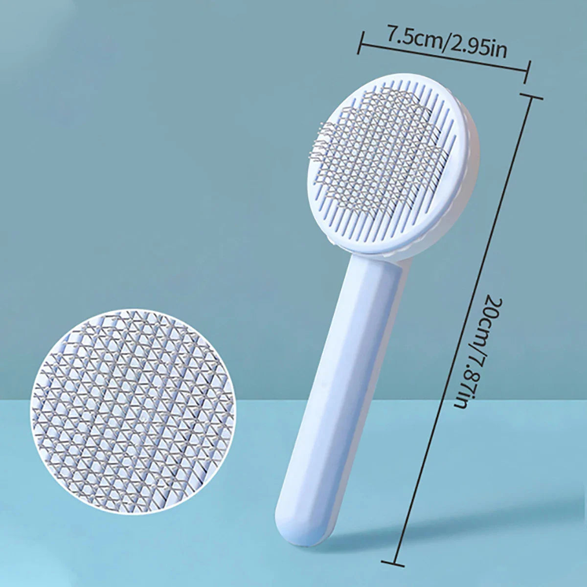 Dailypets Pet Comb Brush – Stainless Bristle Grooming Tool for Fur Care