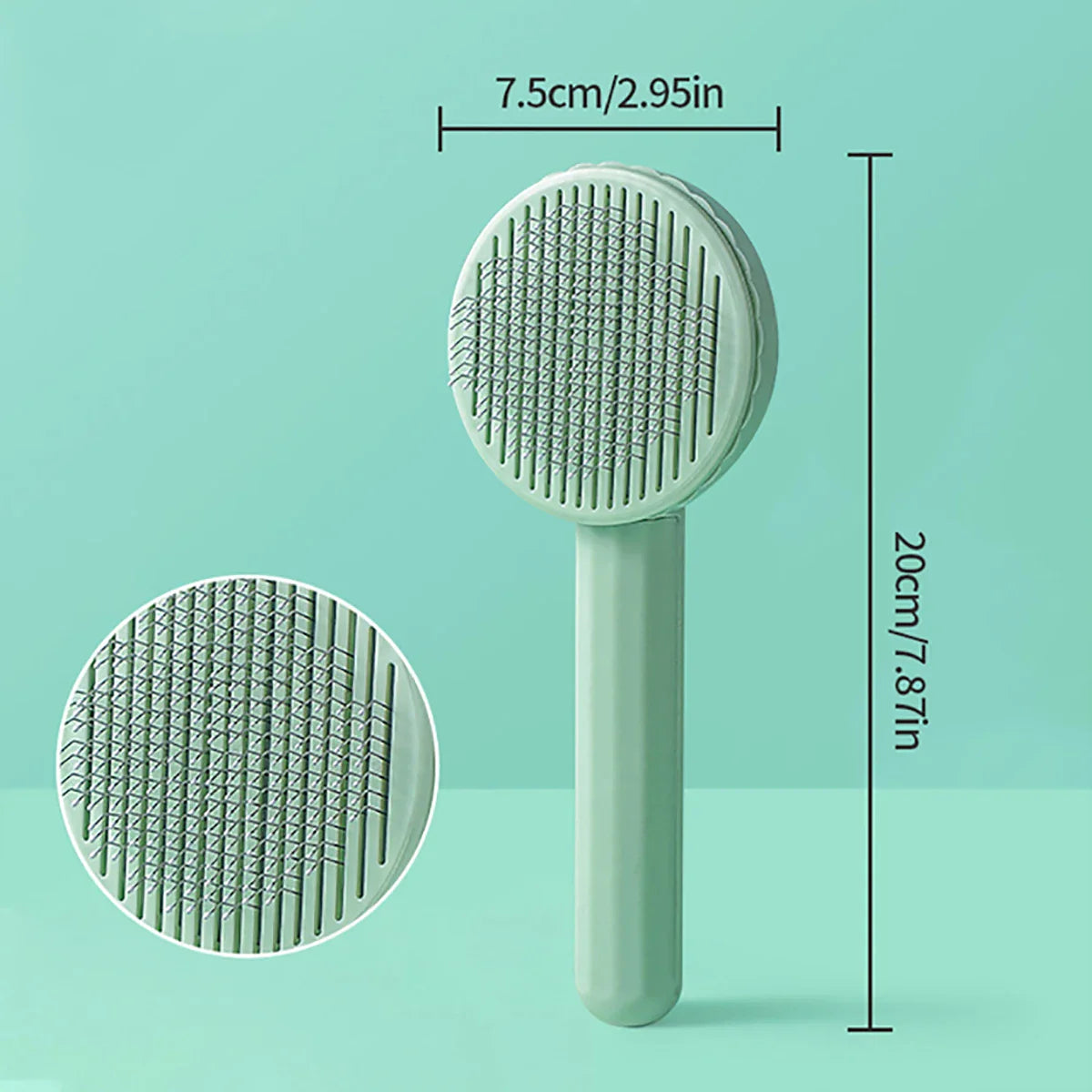 Dailypets Pet Comb Brush – Stainless Bristle Grooming Tool for Fur Care