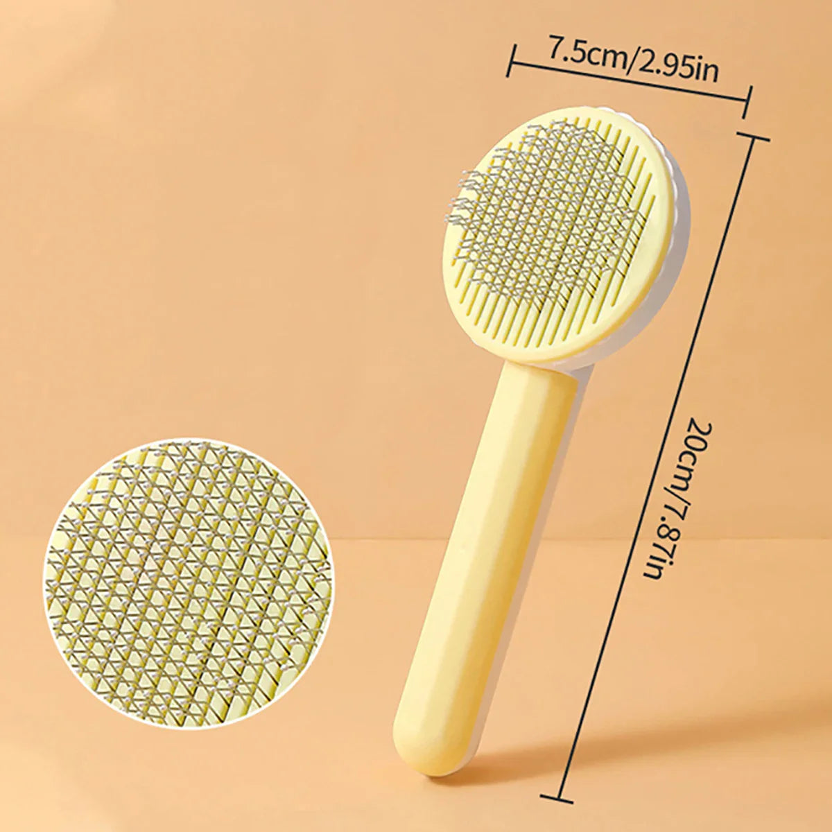 Dailypets Pet Comb Brush – Stainless Bristle Grooming Tool for Fur Care