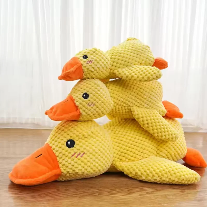Dailypets Plush Squeaky Dog Toy Cute Duck Toy for Daily Play