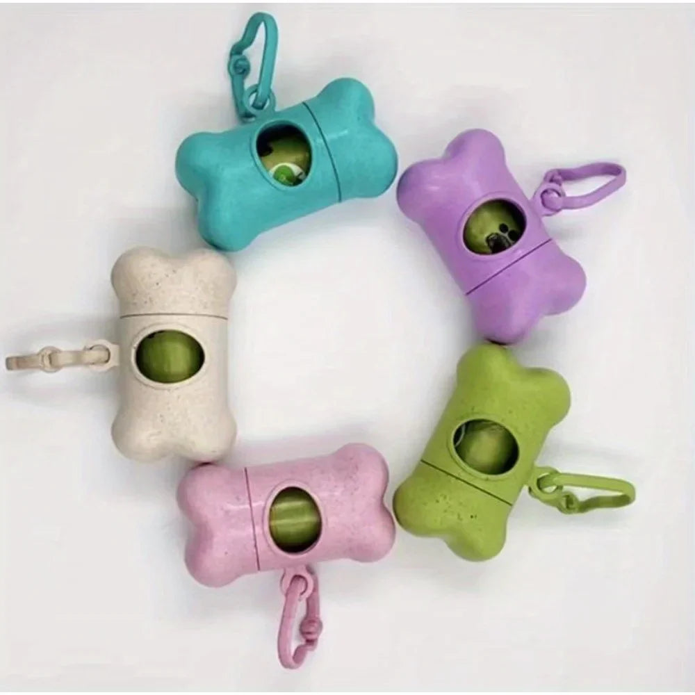 Dailypets Bone Poop Bag Dispenser – Clip-On Holder for Dog Walks