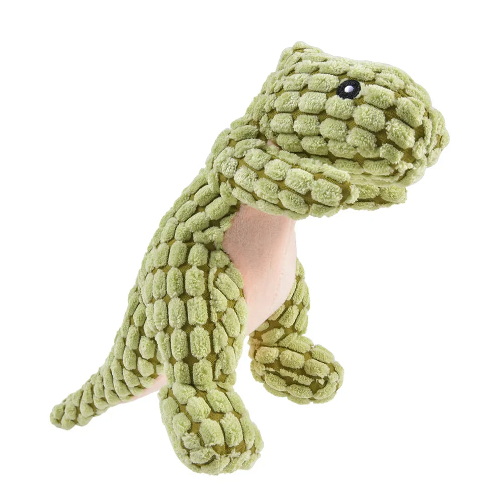 Dailypets Plush Squeaky Dog Toy Assorted Dinosaur Dog Plush