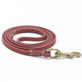 Dailypets Handmade Genuine Leather Pet Leash for Puppies and Cats with Metal Clip