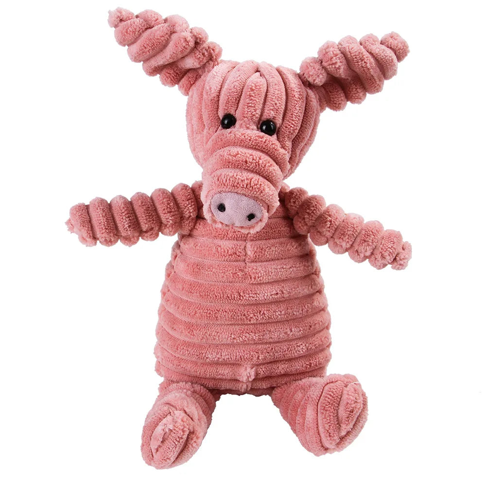 Dailypets Playtime Pals Squeaky Dog Toy – Assorted Animal Characters