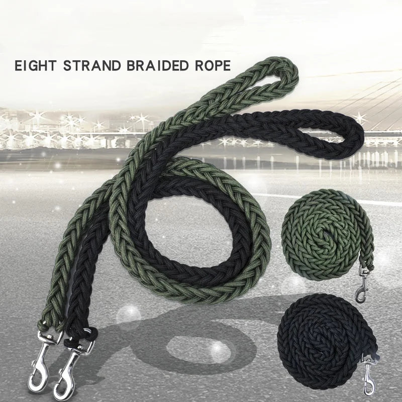 Dailypets Heavy-Duty Braided Nylon Dog Leash for Medium and Large Breed Adventures