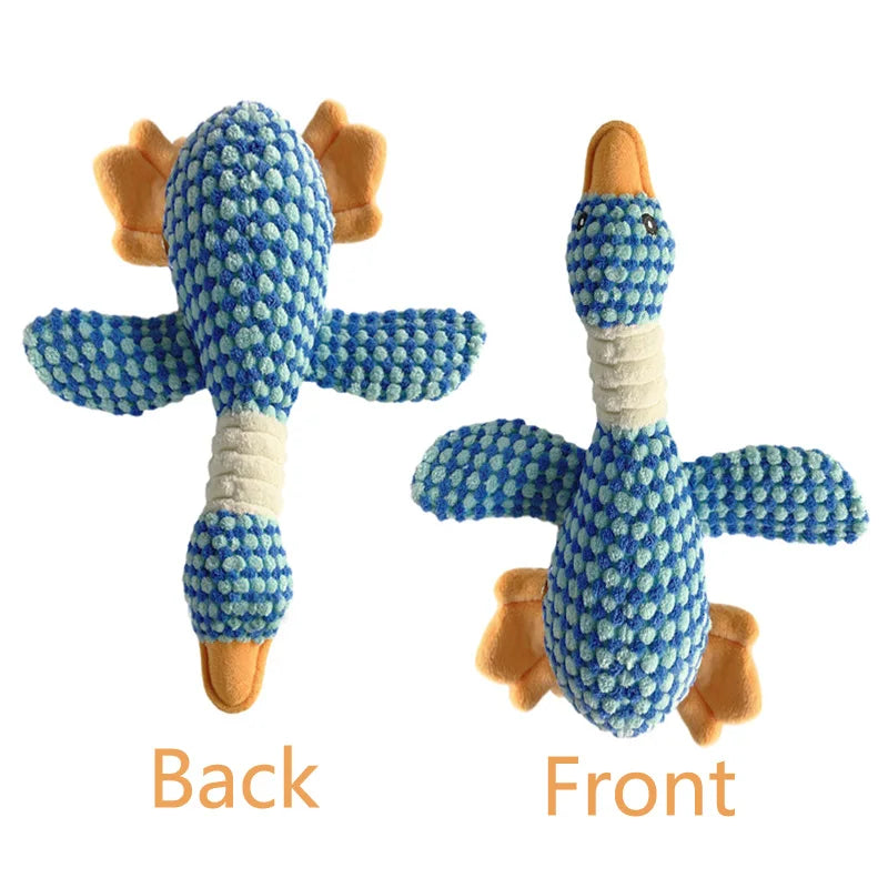 Dailypets Plush Squeaky Dog Toy Indoor Duck Play Plush