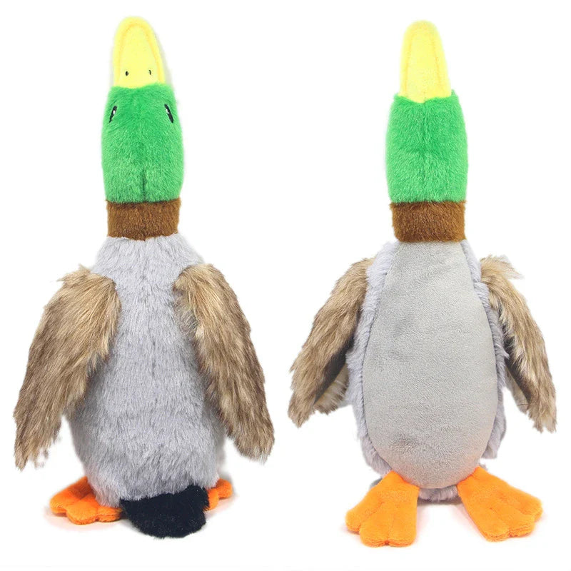 Dailypets Plush Squeaky Dog Toy Duck Design Daily Play