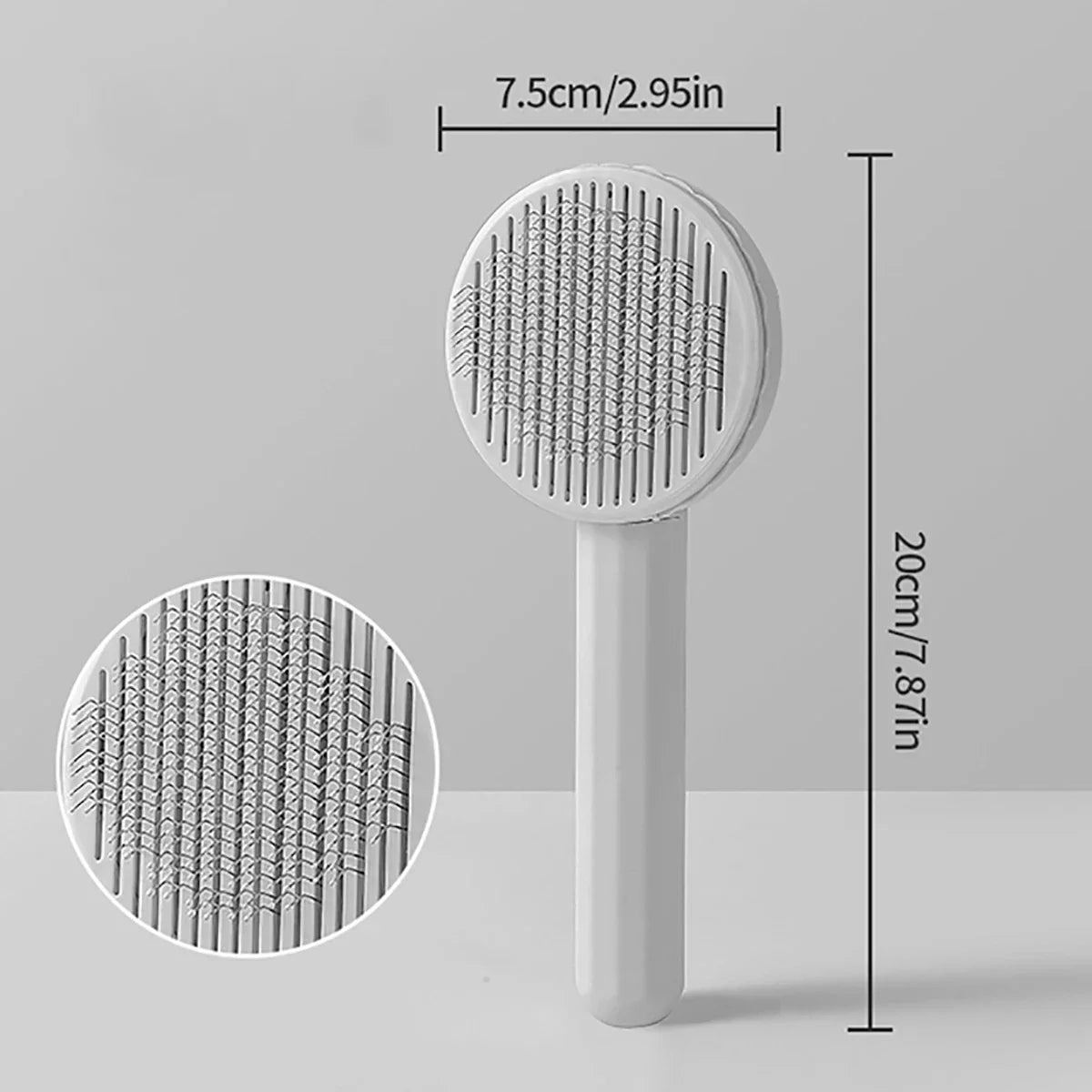 Dailypets Pet Comb Brush – Stainless Bristle Grooming Tool for Fur Care