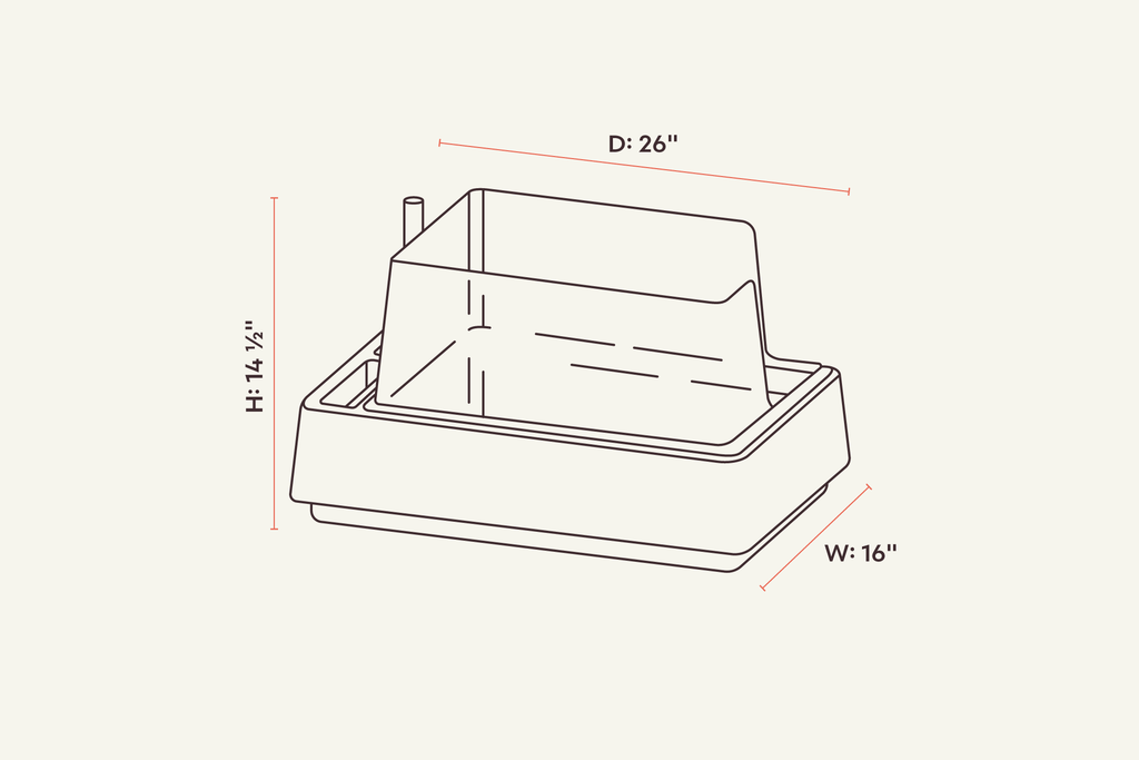 Dailypets All-in-One Litter Box with Scoop Storage