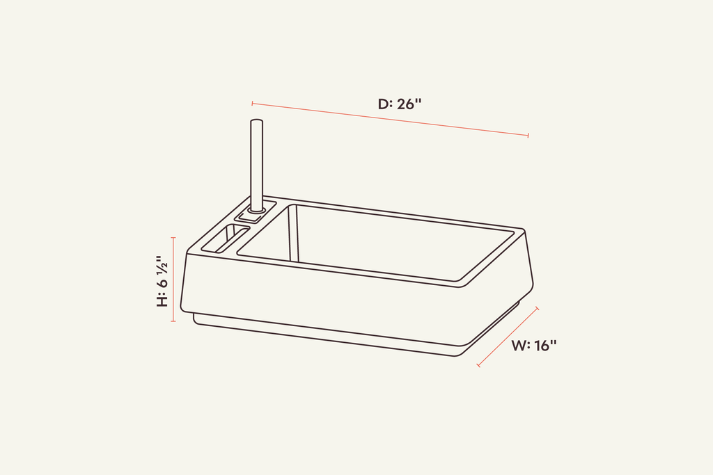 Dailypets All-in-One Litter Box with Scoop Storage