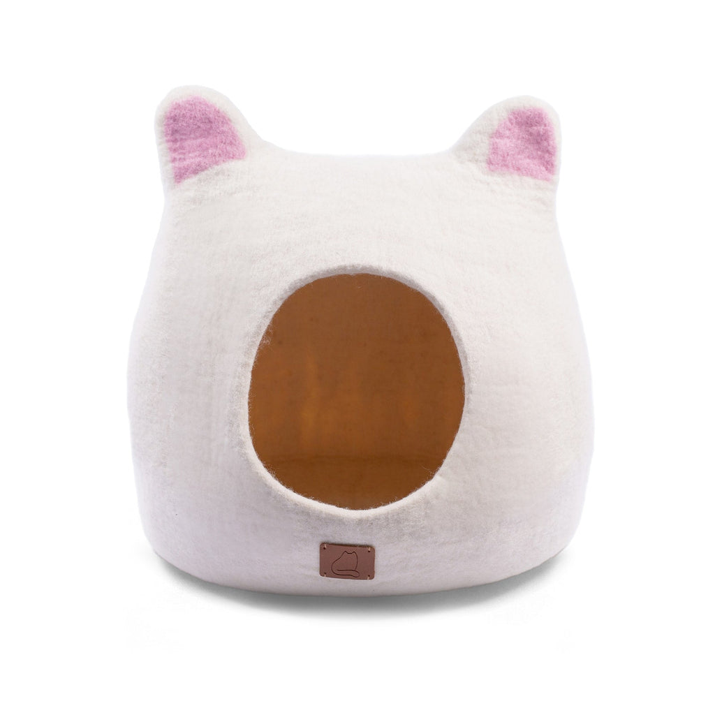 Dailypets Wool Cat Cave with Accent Ears