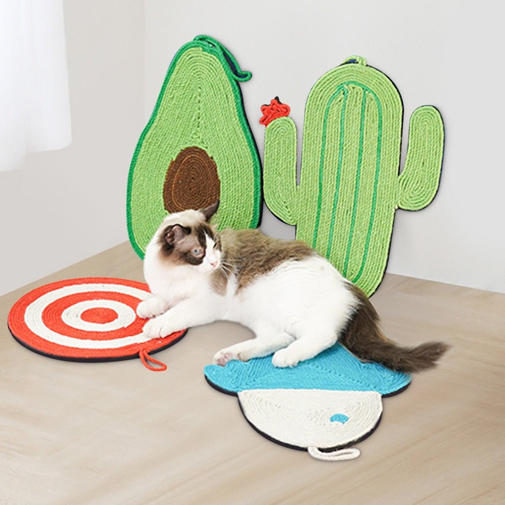 Dailypets Avocado Cat Scratch Board – Durable Sisal Mat with Cactus Design Option