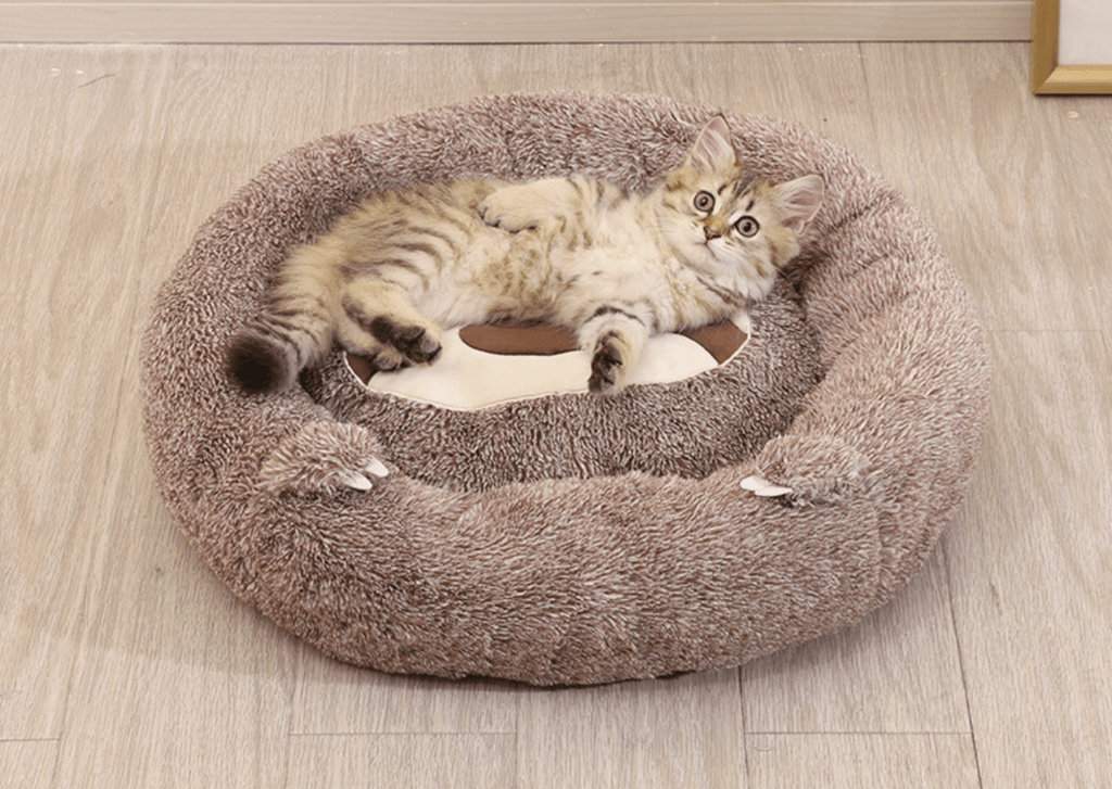 Dailypets Sloth Cuddle Cat Bed – Soft Warm Indoor Pet Nest