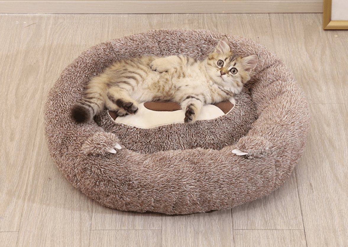 Dailypets Sloth Cuddle Cat Bed – Soft Warm Indoor Pet Nest