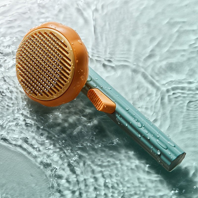 Dailypets Self-Cleaning Slicker Brush – Cat Grooming Brush with One-Click Hair Removal
