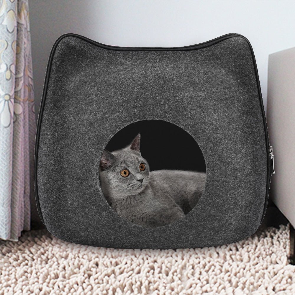 Dailypets Cat Ear Hideout – Soft Felt Sleeping Cave
