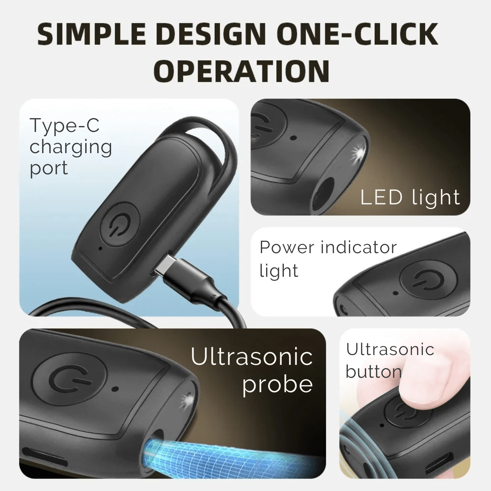 Dailypets Rechargeable Ultrasonic Dog Trainer for Bark Control and Behaviour Training