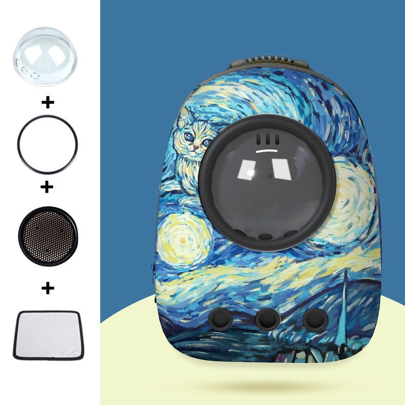 Dailypets Capsule Cat Carrier Backpack with Bubble Window