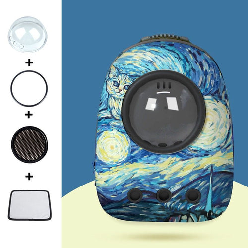 Dailypets Capsule Cat Carrier Backpack with Bubble Window