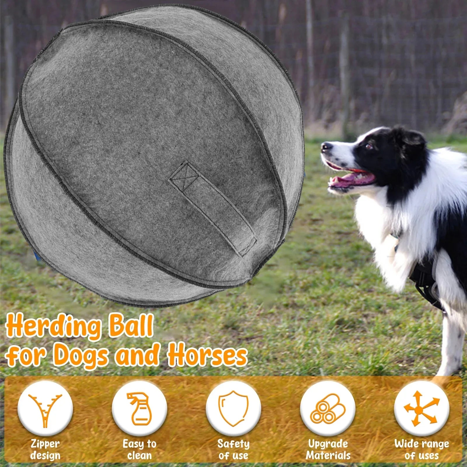 Dailypets Large Herding Ball for Dogs – Outdoor Training & Enrichment