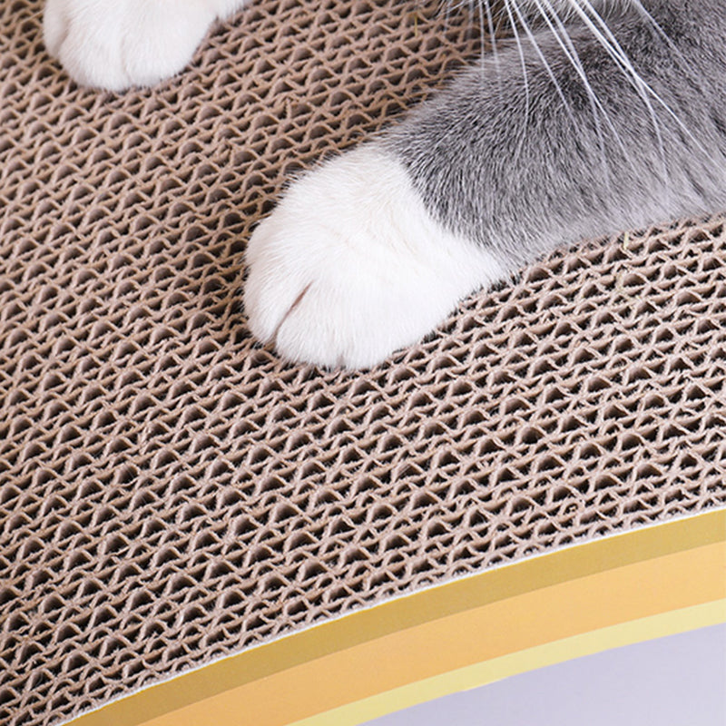 Dailypets Banana Shaped Cat Scratching Pad Corrugated Cat Lounger