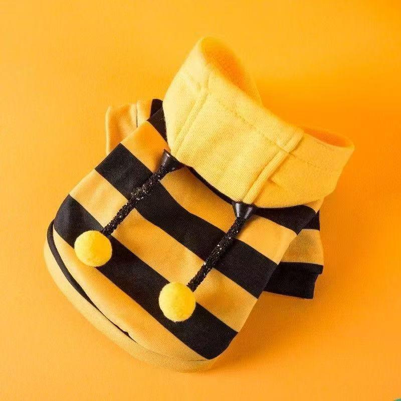 Dailypets Bumble Bee Cat Hoodie for Indoor Cats with Cozy Everyday Comfort