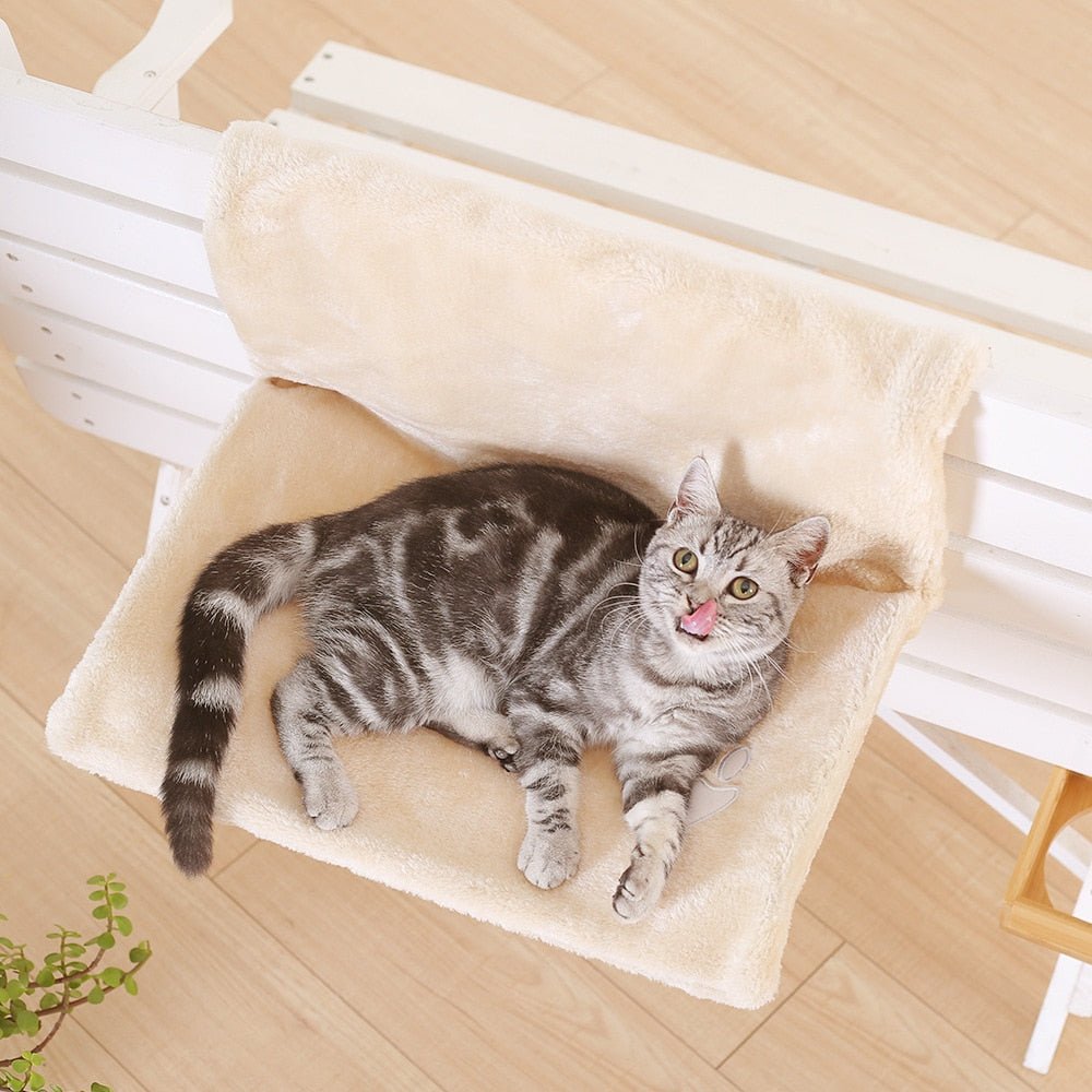 Dailypets Hanging Cat Bed – Plush Bedside Lounge for Cats