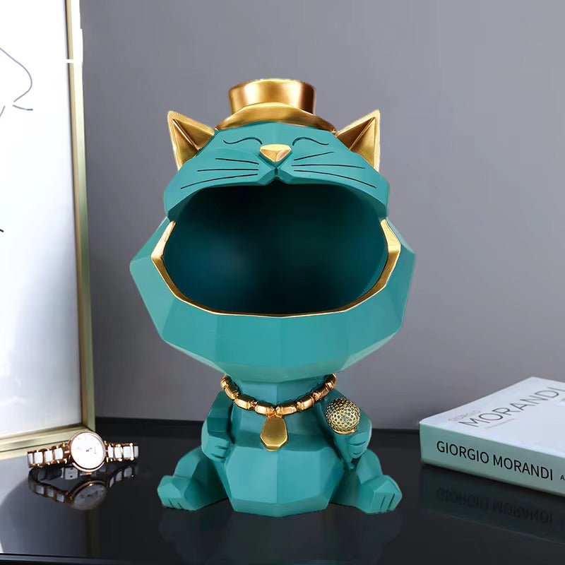 Dailypets Cat Storage Decor Big Mouth Figurine Organizer