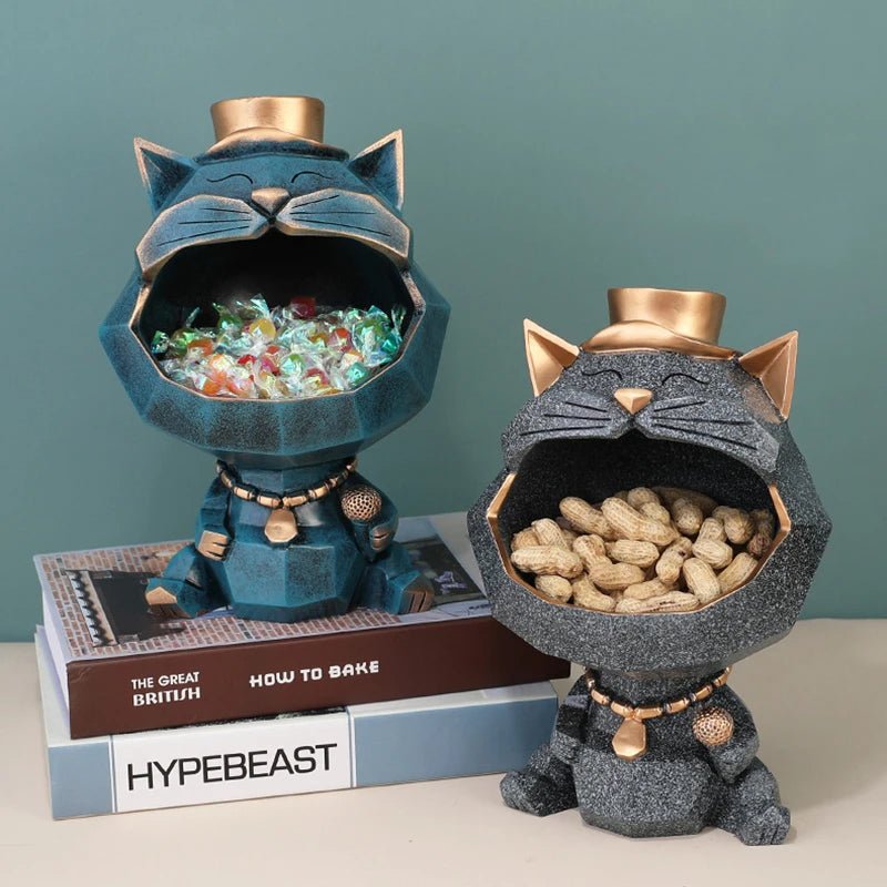 Dailypets Cat Storage Decor Big Mouth Figurine Organizer