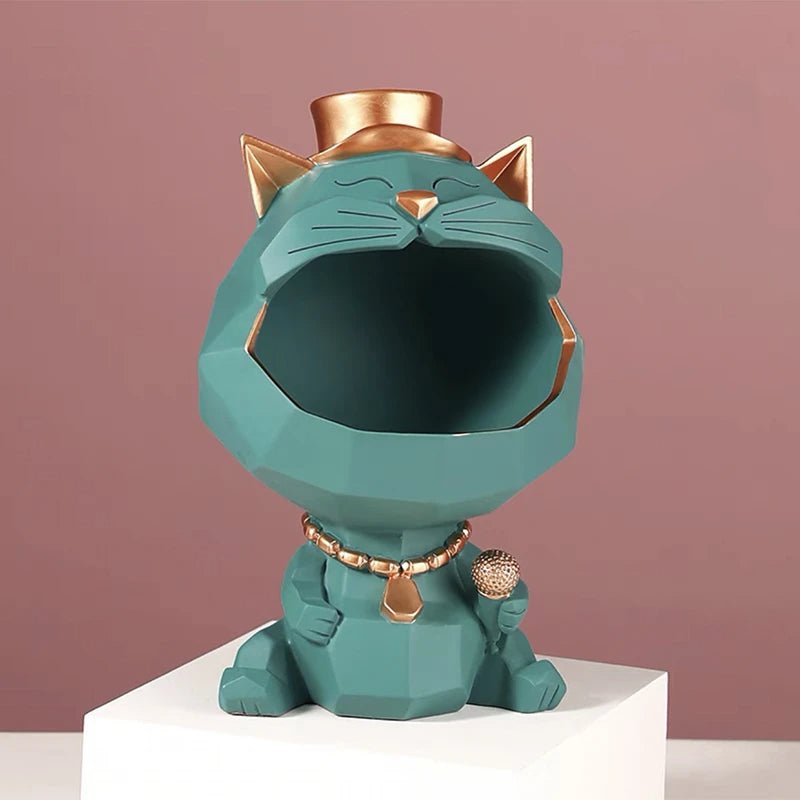 Dailypets Cat Storage Decor Big Mouth Figurine Organizer
