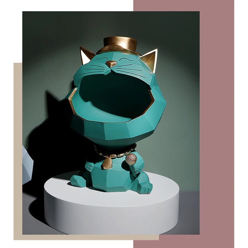 Dailypets Cat Storage Decor Big Mouth Figurine Organizer