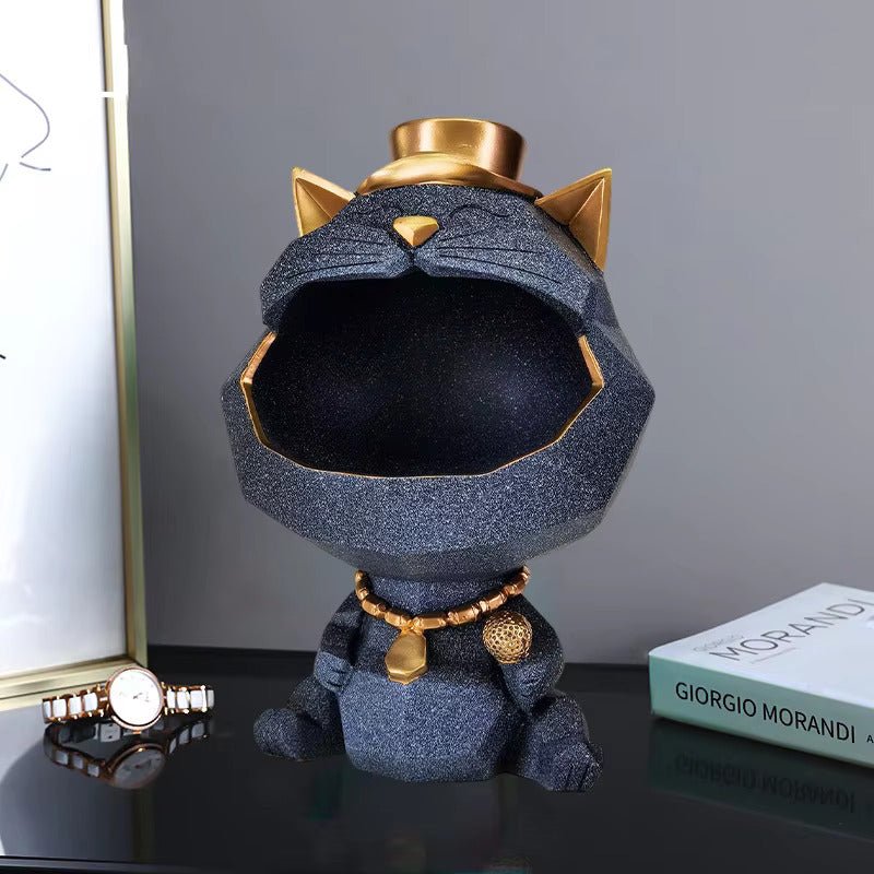Dailypets Cat Storage Decor Big Mouth Figurine Organizer
