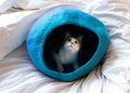 Dailypets Handmade Organic Wool Cat Retreat Bed