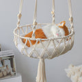 Dailypets Decorative Cotton Rope Hanging Cat Hammock
