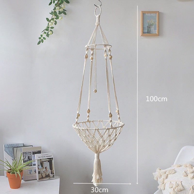Dailypets Decorative Cotton Rope Hanging Cat Hammock