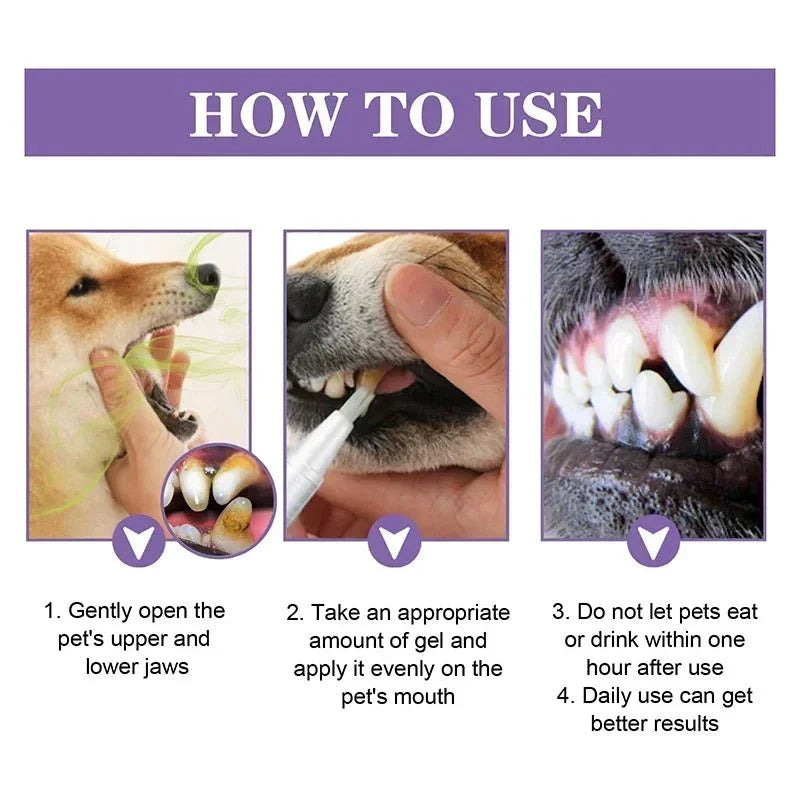 Dailypets Natural Pet Dental Care Pen for Dogs and Cats with Fresh Breath Formula
