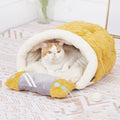 Dailypets Plush Cat Bed with Pillow – Warm Snuggle Nest